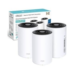 TP-TP-Link Deco PX50 (3 PACK) AX3000 G1500 Whole Home Powerline Mesh WiFi 6 System