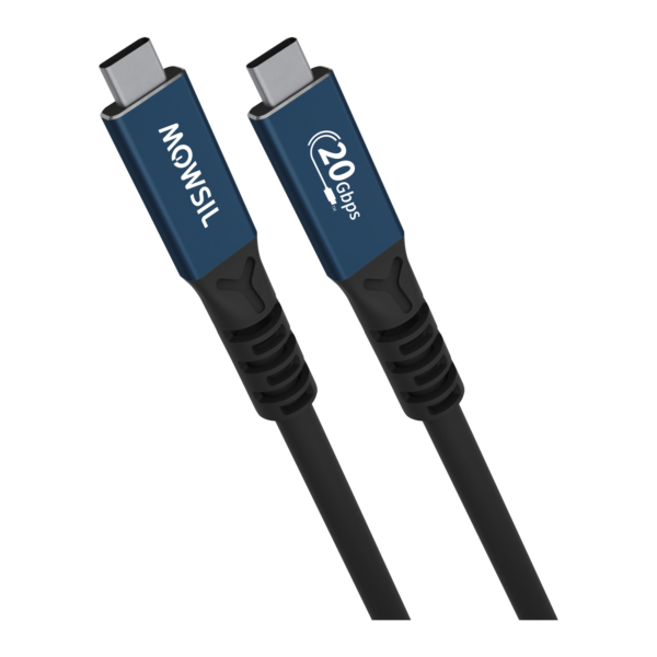 Mowsil USB4 Thunderbolt 4- USB-C to USB-C Video Cable, Supports Up to 4K @ 60Hz Resolution, 20Gbps-100W-3 Meter