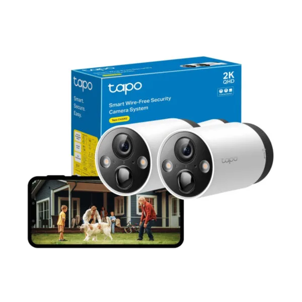 TAPO C420S2 Smart Wire-Free Security Camera System - 2 Camera