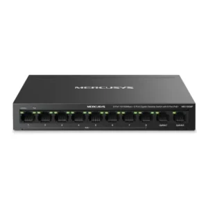 Mercusys MS110CMP 8-port PoE+ switch front view with 2 Gigabit uplink ports from the Best IT & Electronics online store
